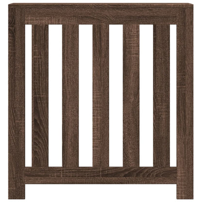 Radiator Cover Brown Oak 78x20x82 cm Engineered Wood