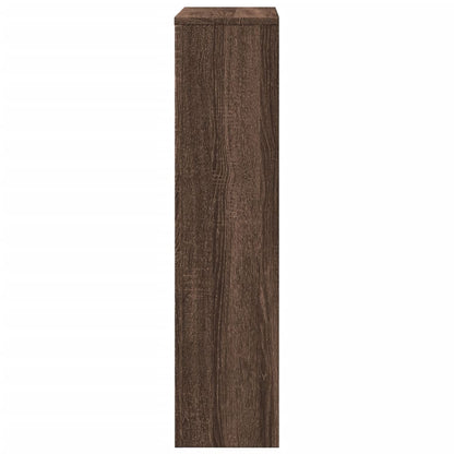 Radiator Cover Brown Oak 78x20x82 cm Engineered Wood