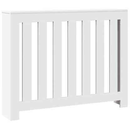 Radiator Cover White 104 x 20 x 82 cm Engineered Wood