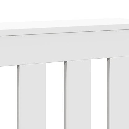 Radiator Cover White 104 x 20 x 82 cm Engineered Wood