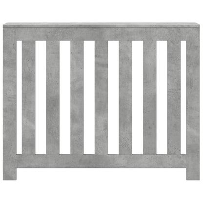 Radiator Cover Concrete Grey 104 x 20 x 82 cm Engineered Wood