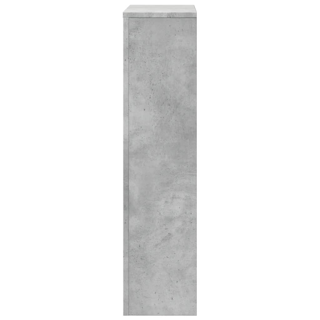 Radiator Cover Concrete Grey 104 x 20 x 82 cm Engineered Wood