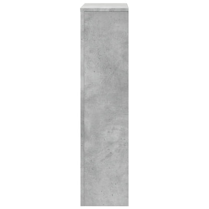 Radiator Cover Concrete Grey 104 x 20 x 82 cm Engineered Wood
