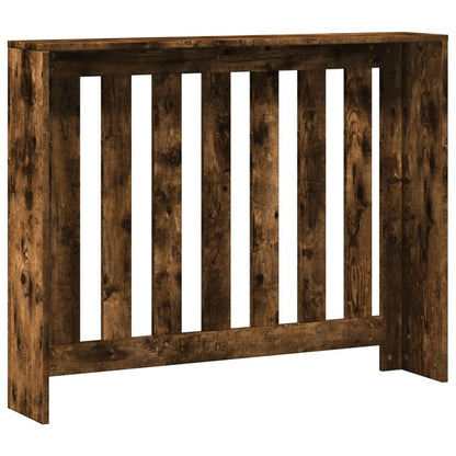 Radiator Cover Smoked Oak 104x20x82 cm Engineered Wood