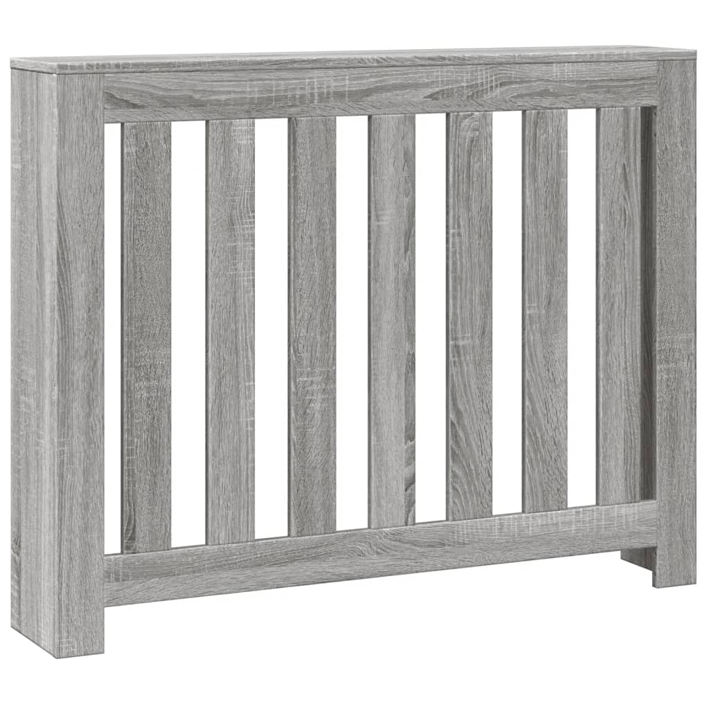 Radiator Cover Grey Sonoma 104x20x82 cm Engineered Wood