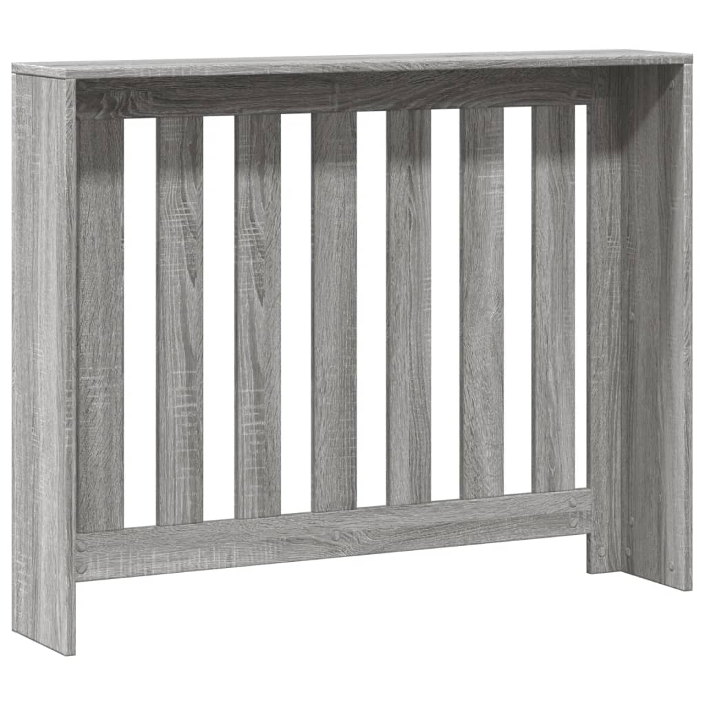 Radiator Cover Grey Sonoma 104x20x82 cm Engineered Wood