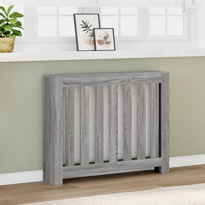Radiator Cover Grey Sonoma 104 x 20 x 82 cm Engineered Wood
