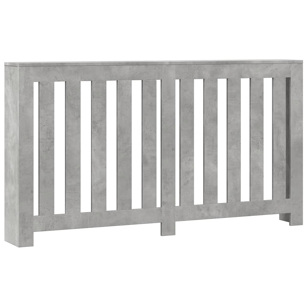 Radiator Cover Concrete Grey 149 x 20 x 82 cm Engineered Wood