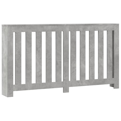 Radiator Cover Concrete Grey 149 x 20 x 82 cm Engineered Wood