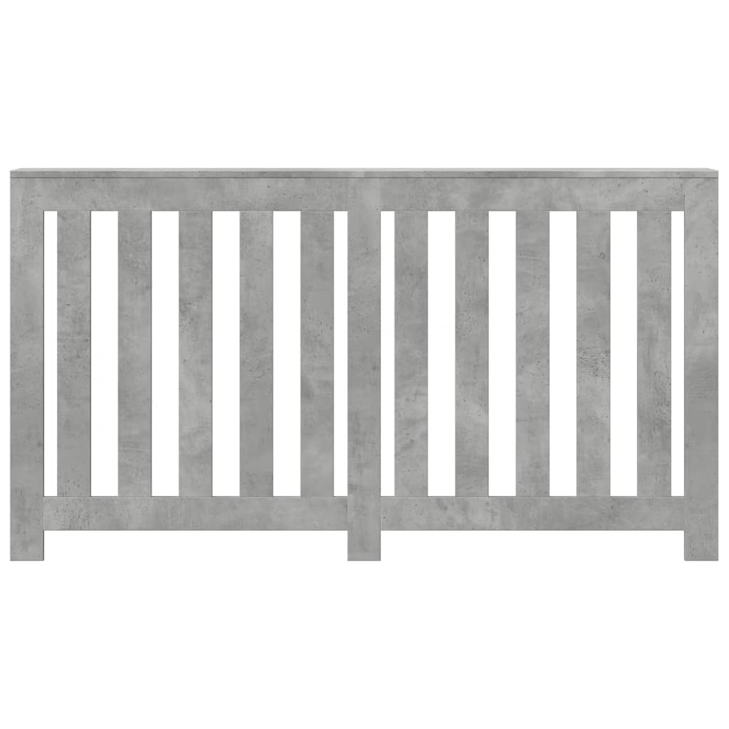 Radiator Cover Concrete Grey 149 x 20 x 82 cm Engineered Wood