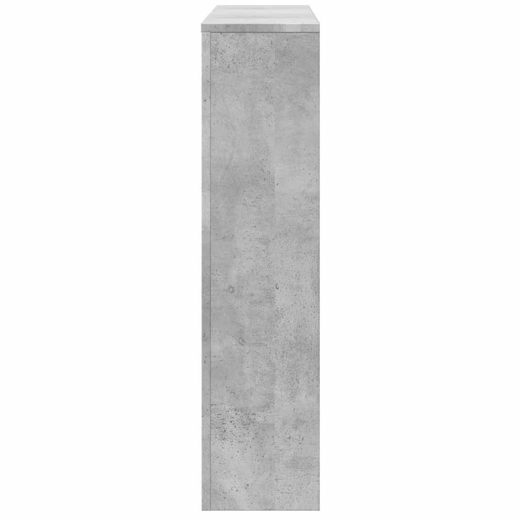 Radiator Cover Concrete Grey 149 x 20 x 82 cm Engineered Wood