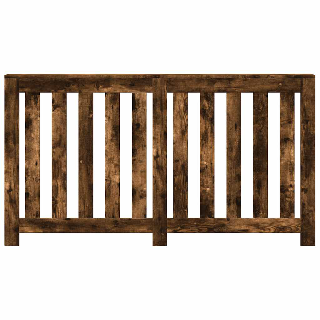 Radiator Cover Smoked Oak 149 x 20 x 82 cm Engineered Wood