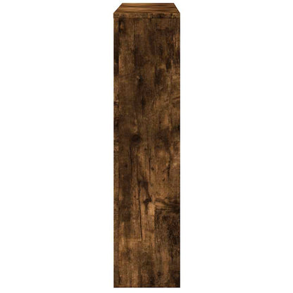 Radiator Cover Smoked Oak 149 x 20 x 82 cm Engineered Wood