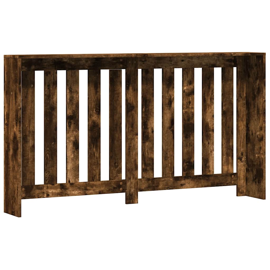 Radiator Cover Smoked Oak 149 x 20 x 82 cm Engineered Wood