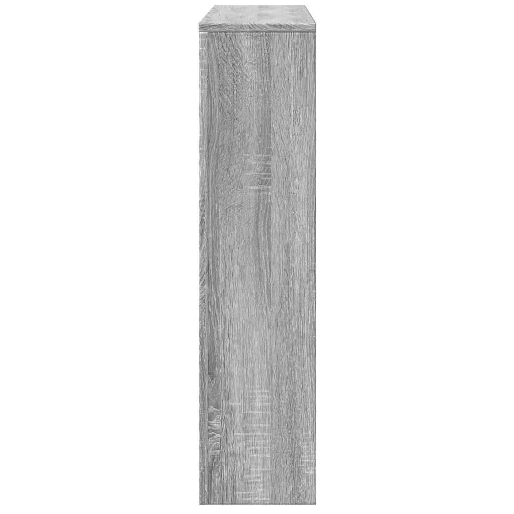 Radiator Cover Grey Sonoma 149 x 20 x 82 cm Engineered Wood