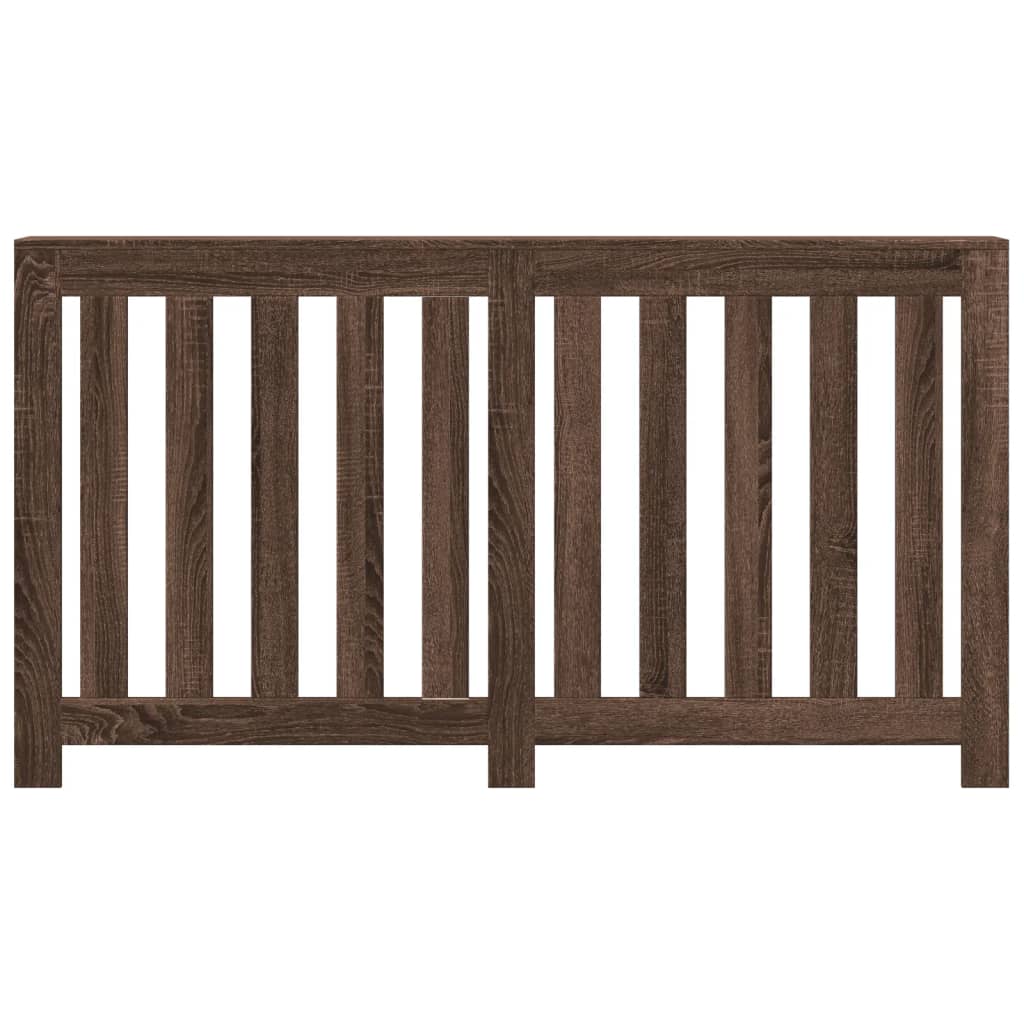 Radiator Cover Brown Oak 149x20x82 cm Engineered Wood
