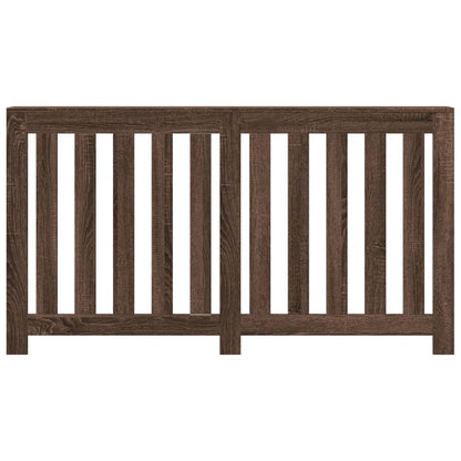 Radiator Cover Brown Oak 149x20x82 cm Engineered Wood