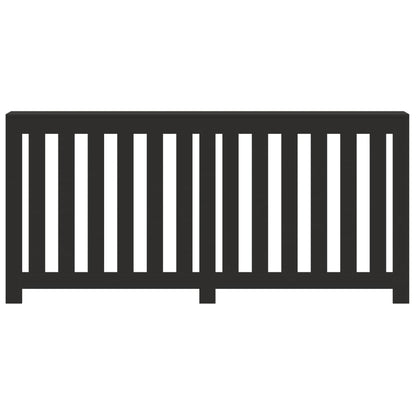 Radiator Cover Black 175 x 20 x 82 cm Engineered Wood