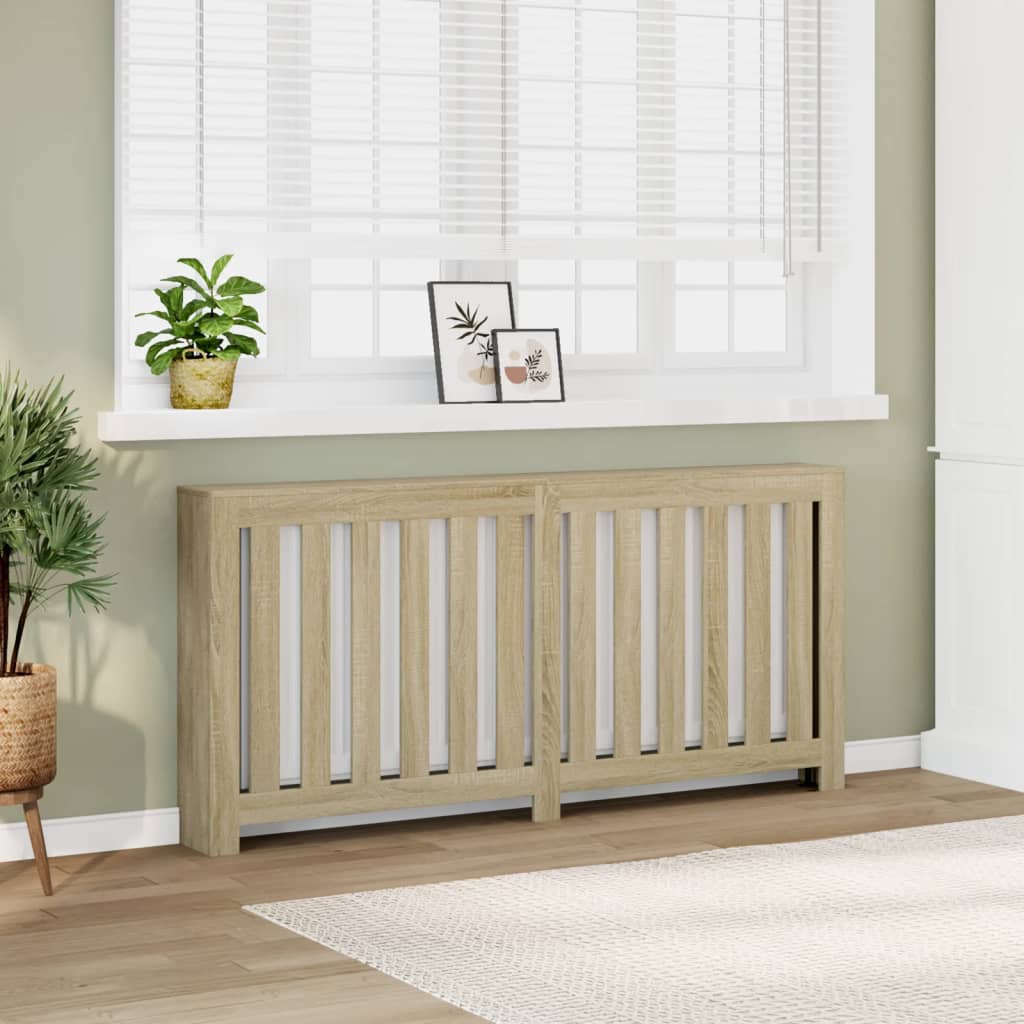 Radiator Cover Sonoma Oak 175 x 20 x 82 cm Engineered Wood