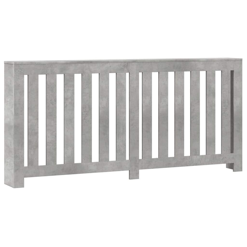 Radiator Cover Concrete Grey 175 x 20 x 82 cm Engineered Wood