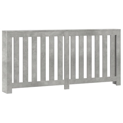 Radiator Cover Concrete Grey 175 x 20 x 82 cm Engineered Wood