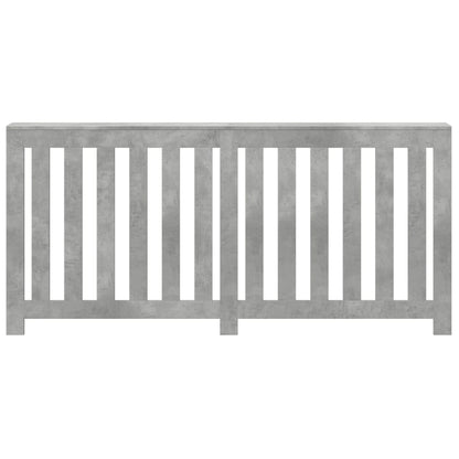 Radiator Cover Concrete Grey 175 x 20 x 82 cm Engineered Wood