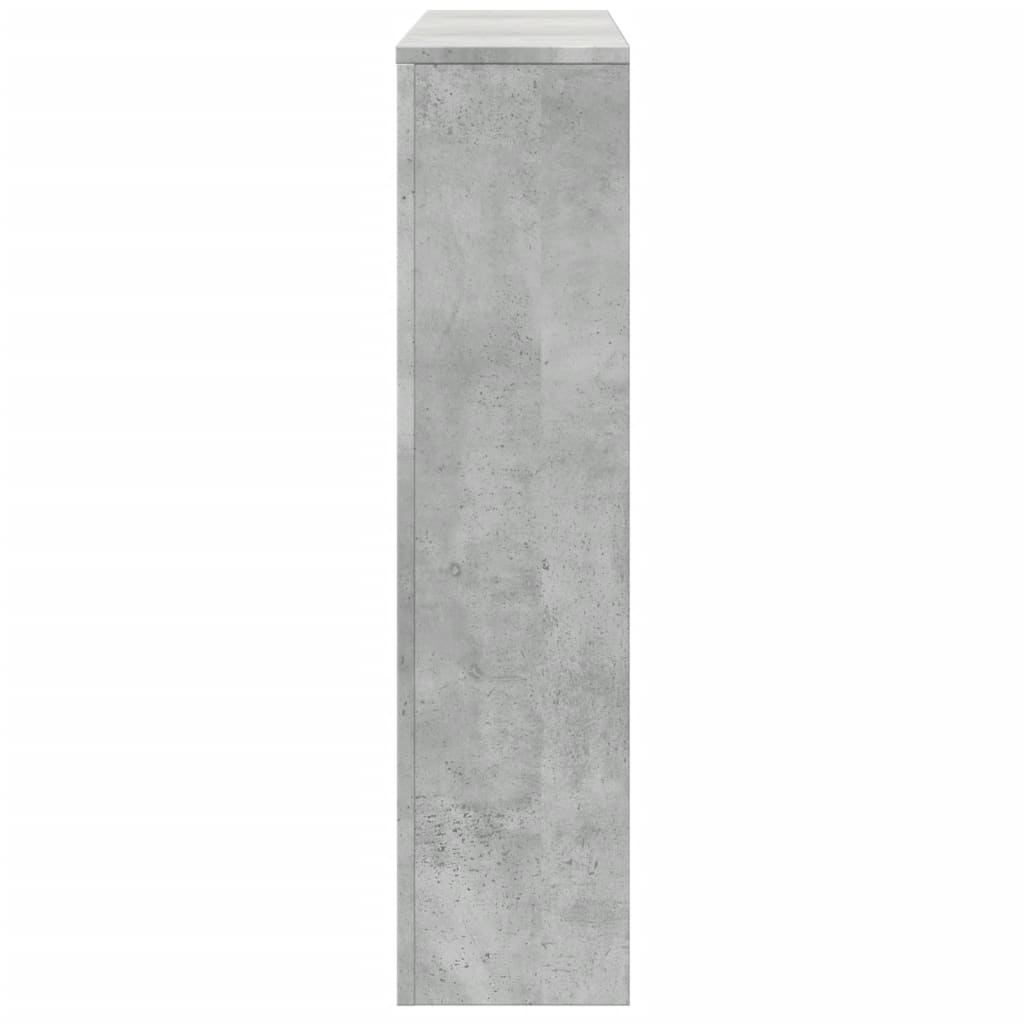 Radiator Cover Concrete Grey 175 x 20 x 82 cm Engineered Wood