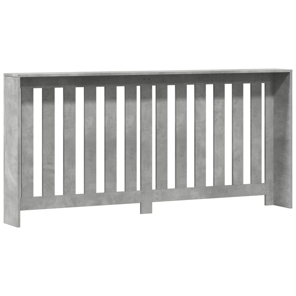 Radiator Cover Concrete Grey 175 x 20 x 82 cm Engineered Wood