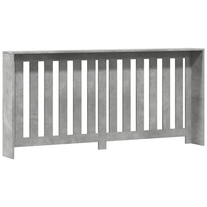 Radiator Cover Concrete Grey 175 x 20 x 82 cm Engineered Wood