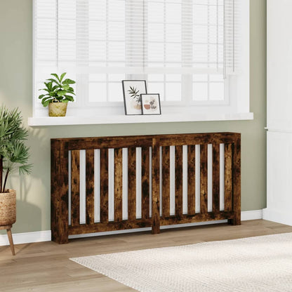 Radiator Cover Smoked Oak 175 x 20 x 82 cm Engineered Wood