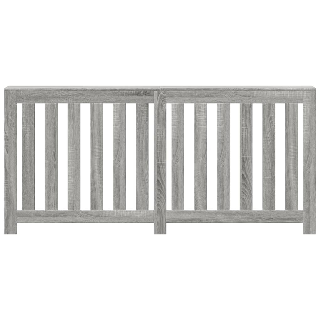 Radiator Cover Grey Sonoma 175 x 20 x 82 cm Engineered Wood