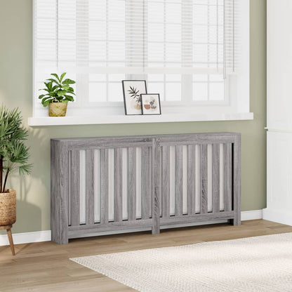 Radiator Cover Grey Sonoma 175 x 20 x 82 cm Engineered Wood