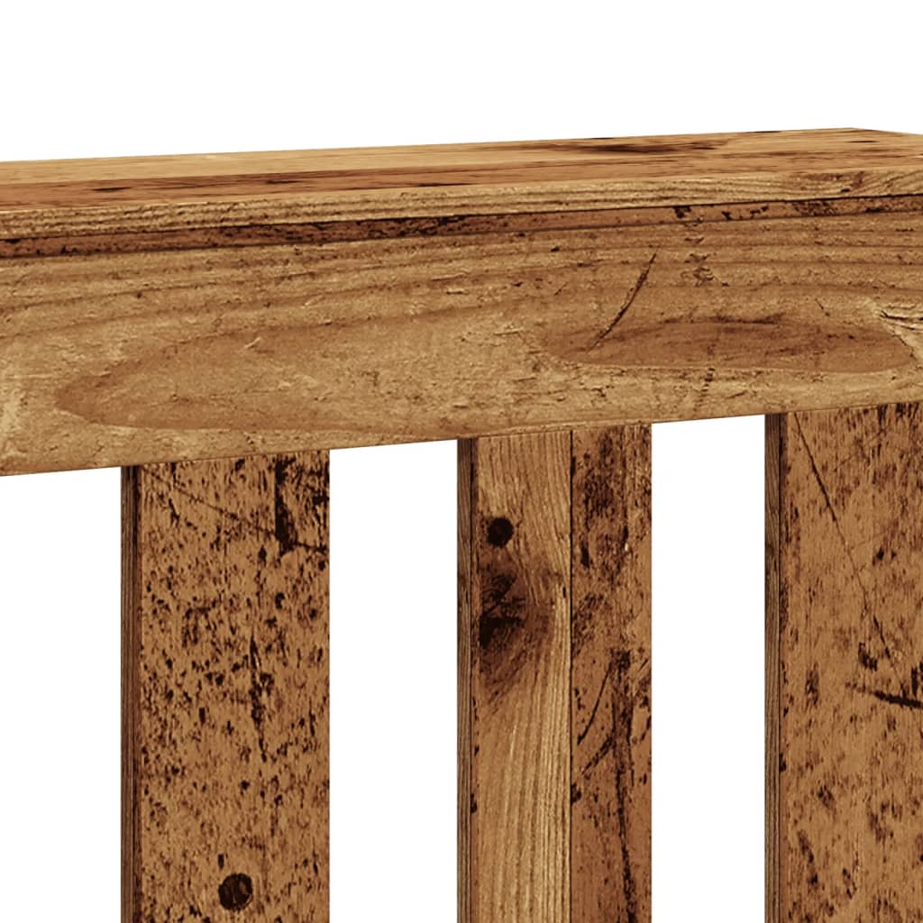 Radiator Cover Old Wood 175x20x82 cm Engineered Wood