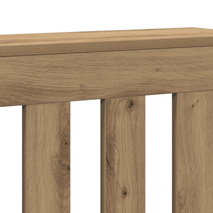 Radiator Cover Artisian Oak 175x20x82 cm Engineered Wood