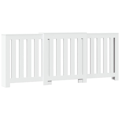 Radiator Cover White 205 x 21.5 x 83.5 cm Engineered Wood