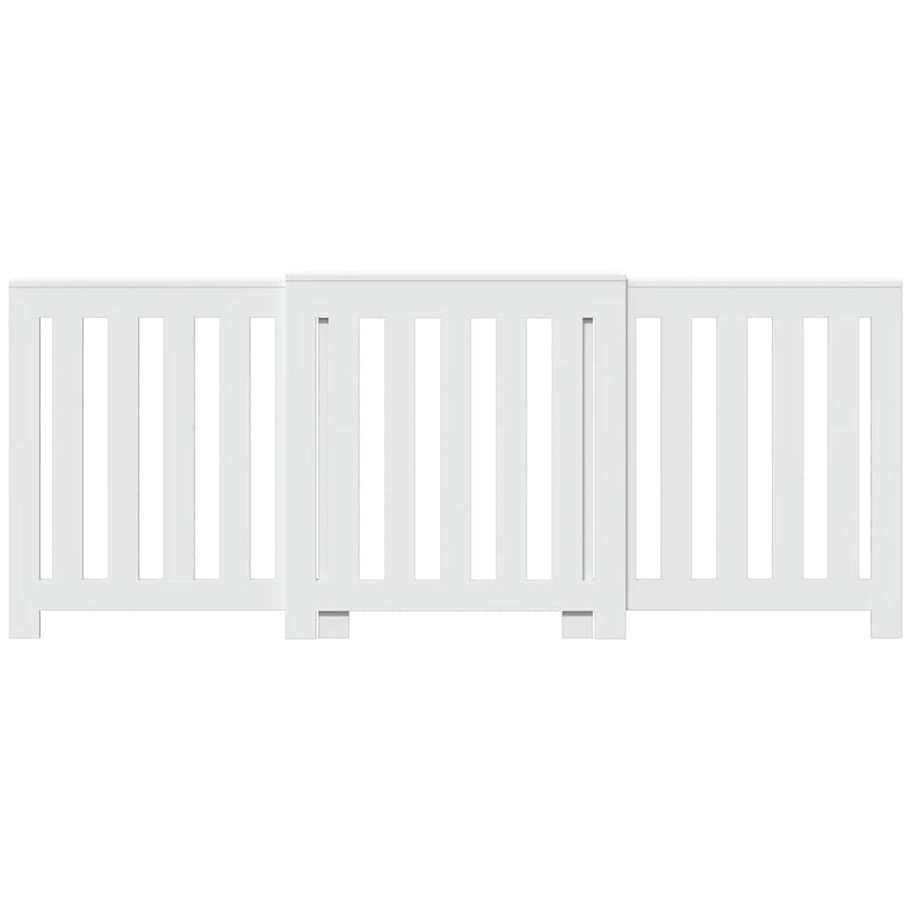 Radiator Cover White 205 x 21.5 x 83.5 cm Engineered Wood