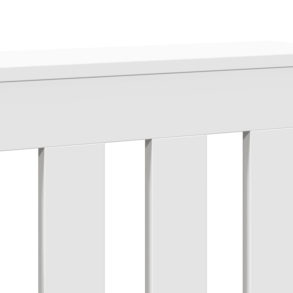 Radiator Cover White 205 x 21.5 x 83.5 cm Engineered Wood