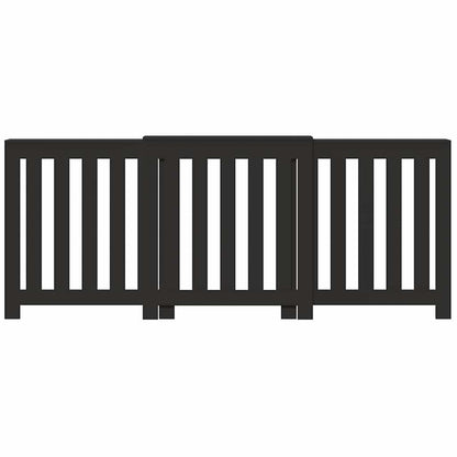 Radiator Cover Black 205 x 21.5 x 83.5 cm Engineered Wood