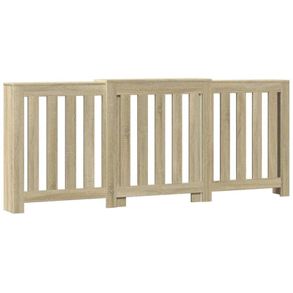 Radiator Cover Sonoma Oak 205 x 21.5 x 83.5 cm Engineered Wood