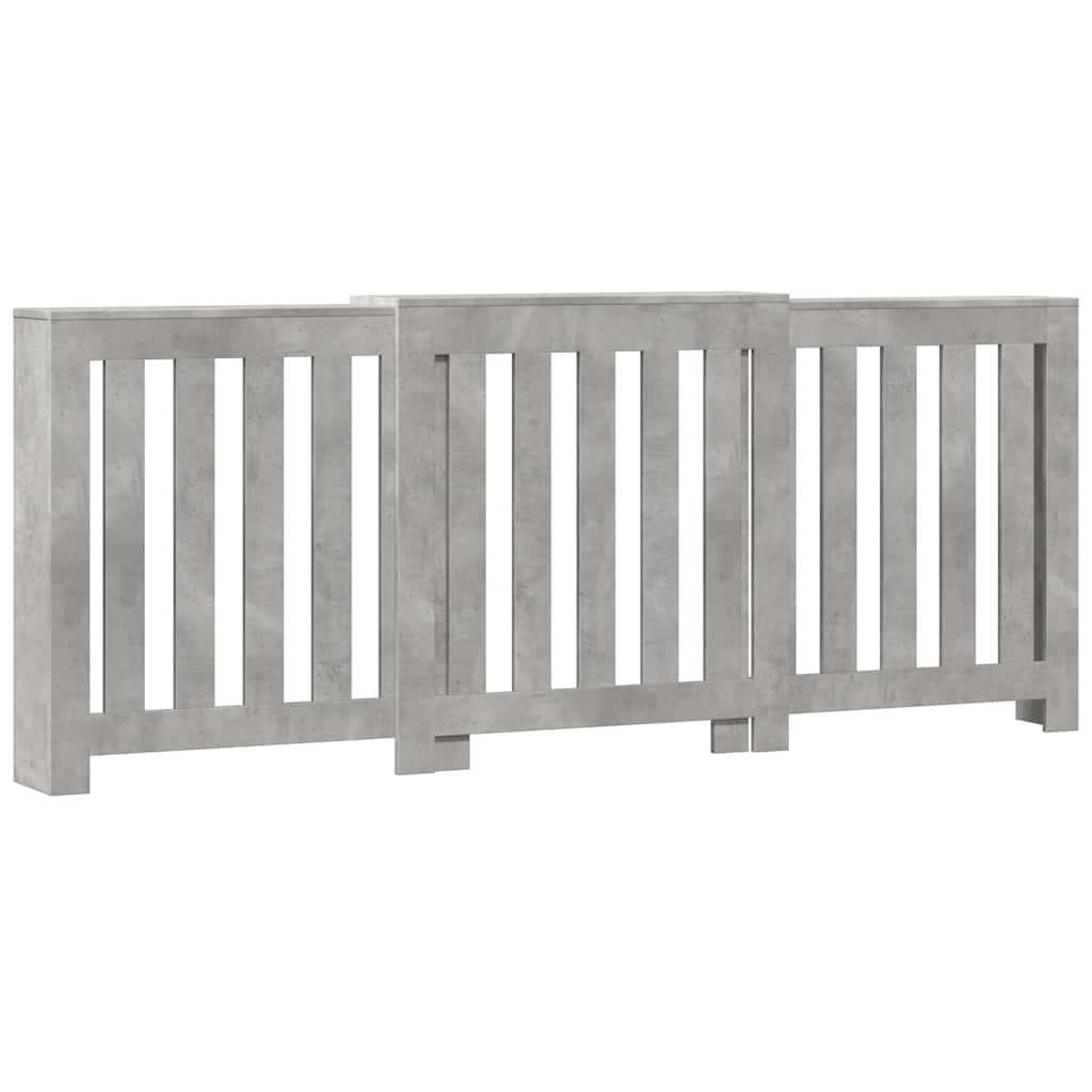 Radiator Cover Concrete Grey 205 x 21.5 x 83.5 cm