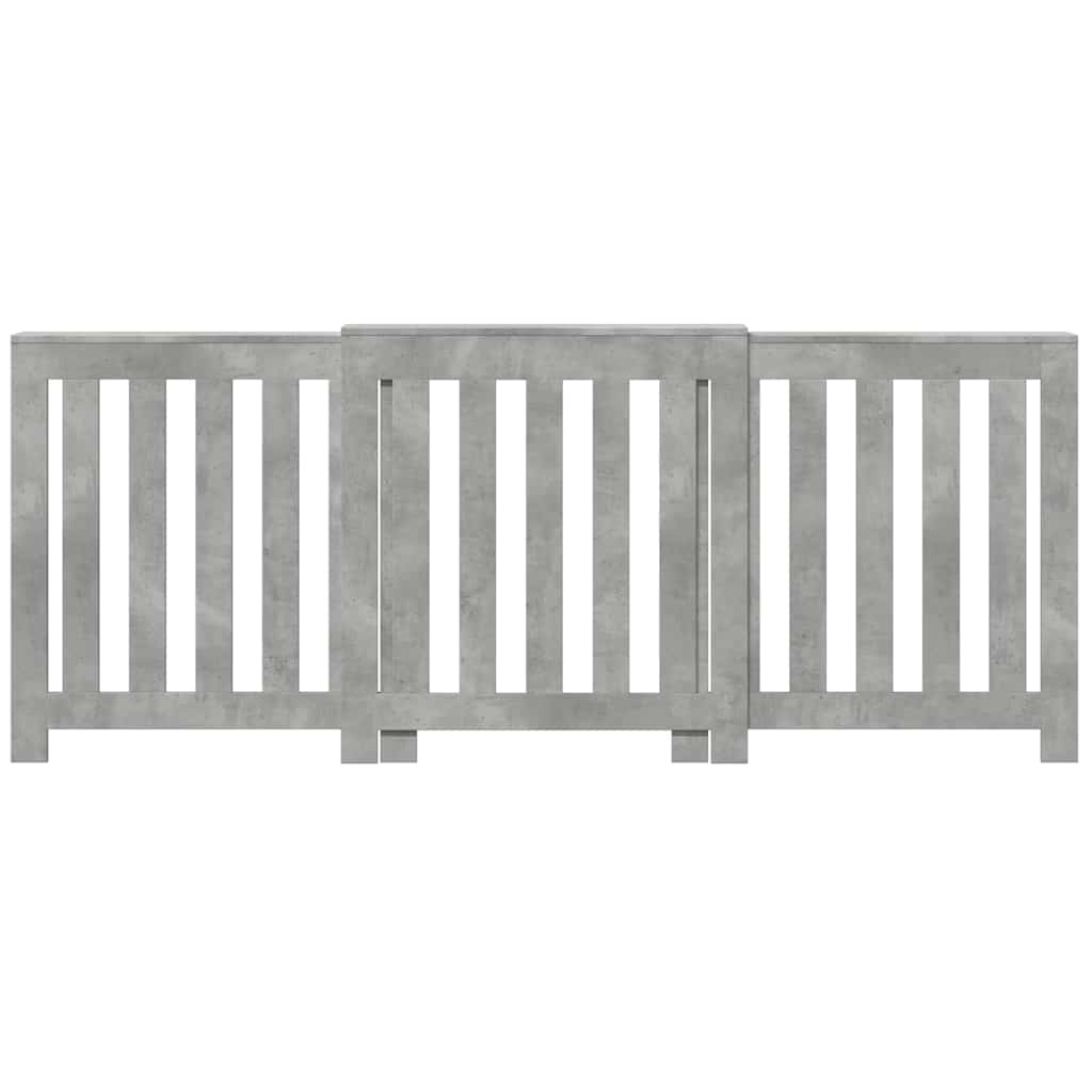 Radiator Cover Concrete Grey 205 x 21.5 x 83.5 cm