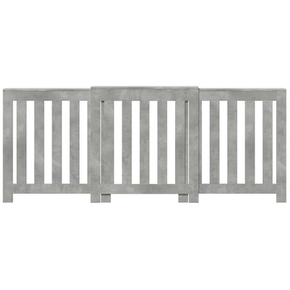 Radiator Cover Concrete Grey 205 x 21.5 x 83.5 cm
