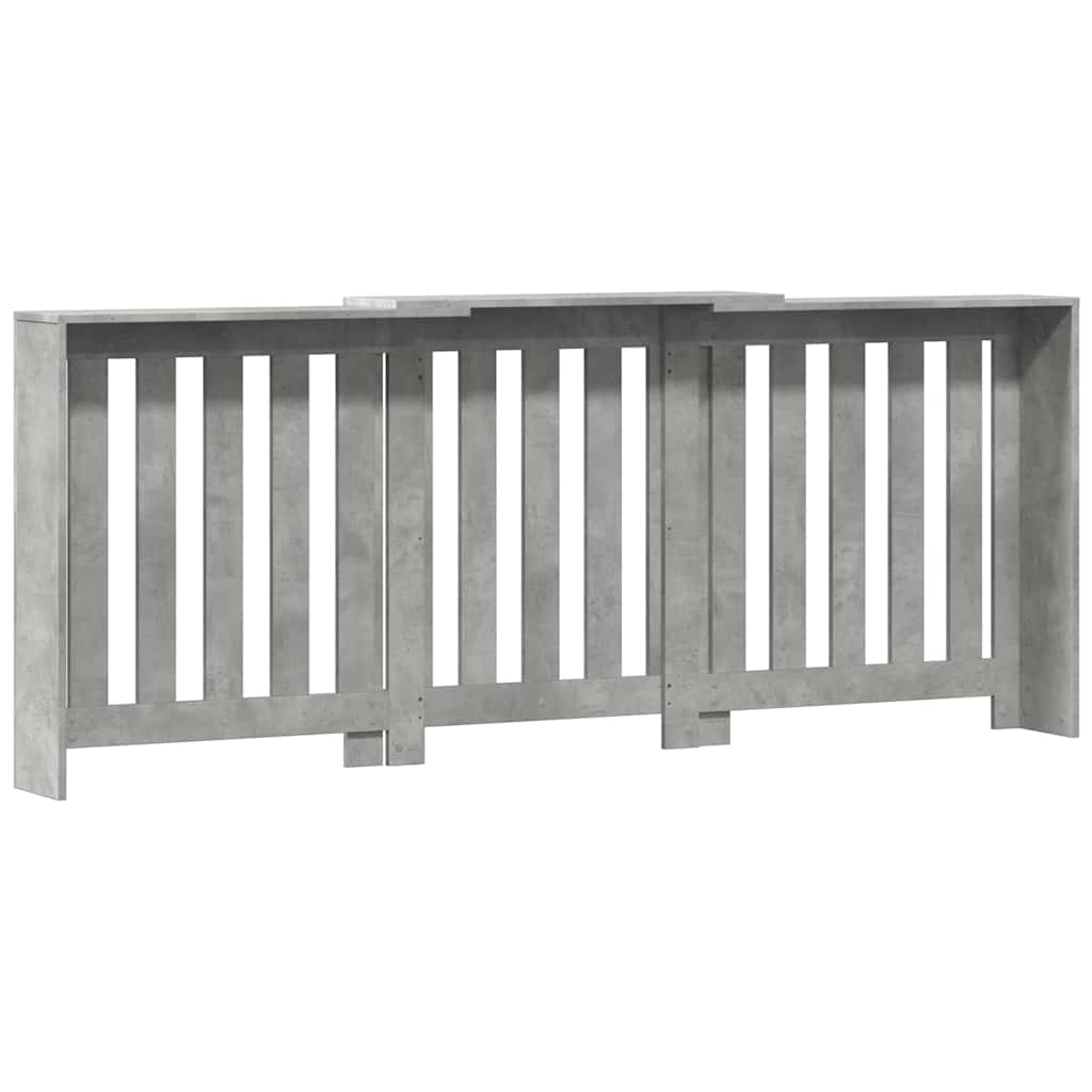 Radiator Cover Concrete Grey 205 x 21.5 x 83.5 cm