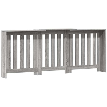 Radiator Cover Grey Sonoma 205 x 21.5 x 83.5 cm Engineered Wood