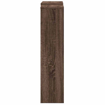 Radiator Cover Brown Oak 205 x 21.5 x 83.5 cm Engineered Wood