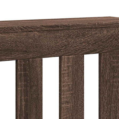 Radiator Cover Brown Oak 205 x 21.5 x 83.5 cm Engineered Wood