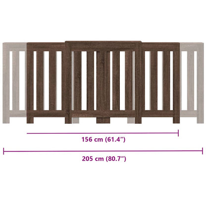 Radiator Cover Brown Oak 205 x 21.5 x 83.5 cm Engineered Wood