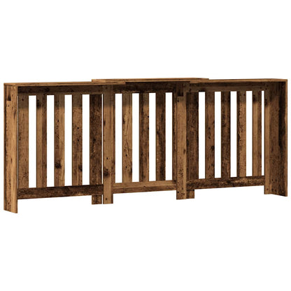 Radiator Cover Old Wood 205x21.5x83.5 cm Engineered Wood