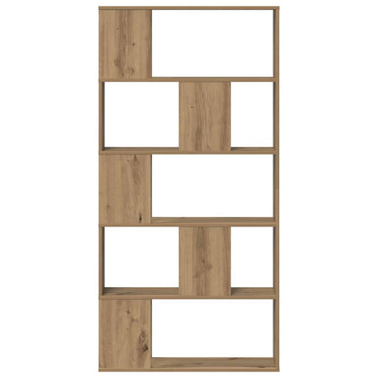 Bookcase 5-Tier Artisian Oak 80.5x23.5x162.5 cm Engineered Wood