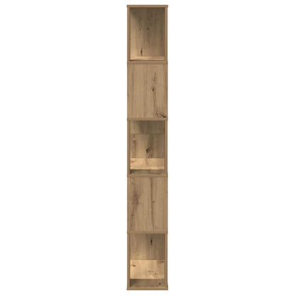 Bookcase 5-Tier Artisian Oak 80.5x23.5x162.5 cm Engineered Wood